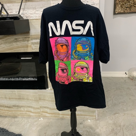 Men’s Hyper Space‎ NASA Black Tee Size 3XL (394) - Picture 1 of 5